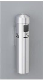 SMOKERS POST VALUE-MAX WALL MOUNT 12" WITH SATIN ALUMINUM FINISH